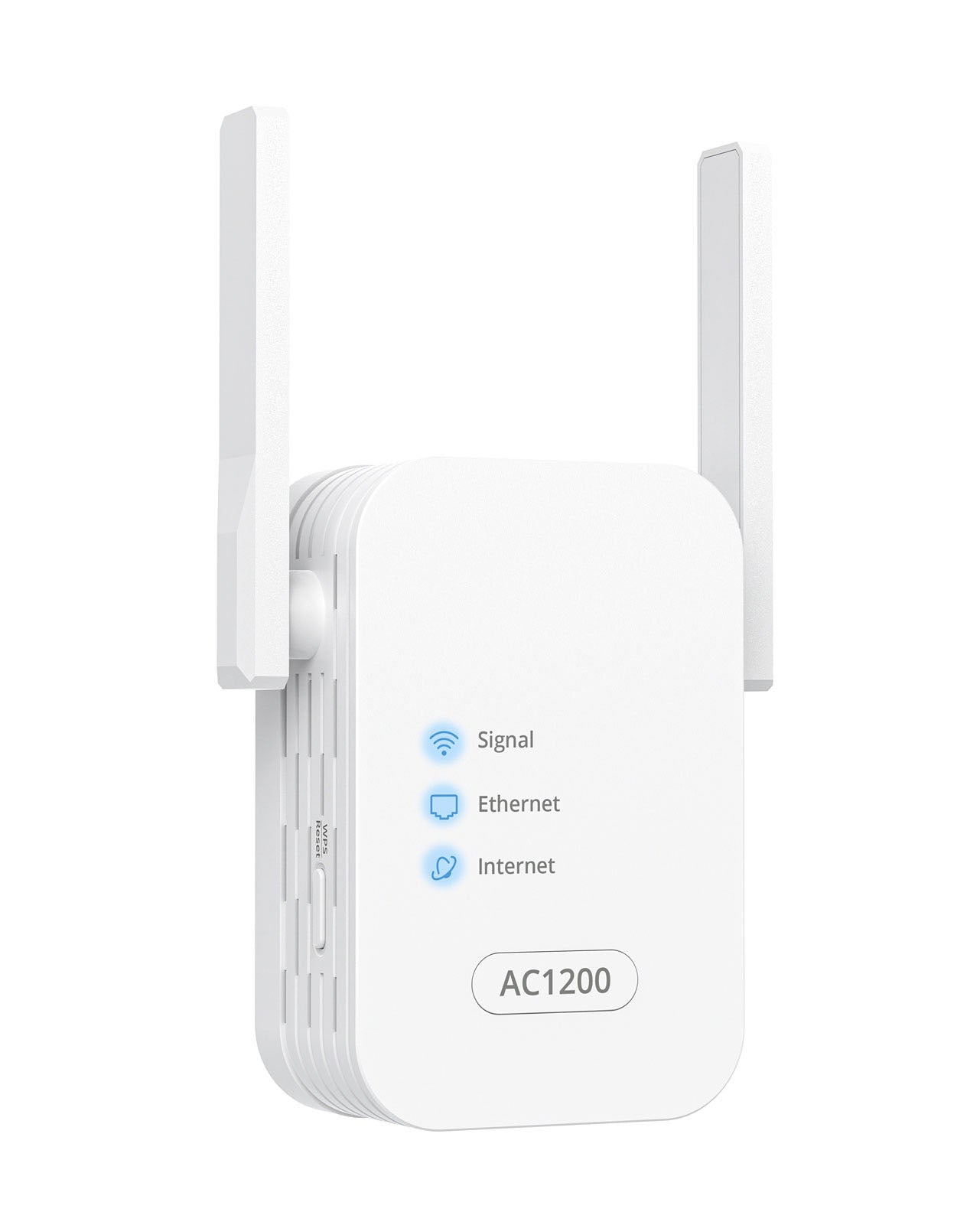 AC1200 WiFi Extender Coverage Up to 1500 sq.ft. and 30 Devices, WiFi Extender Signal Booster for Home Dual Band 5GHz + 2.4GHz, WiFi Booster and Signal Amplifier WPS Easy Setup Internet Booster