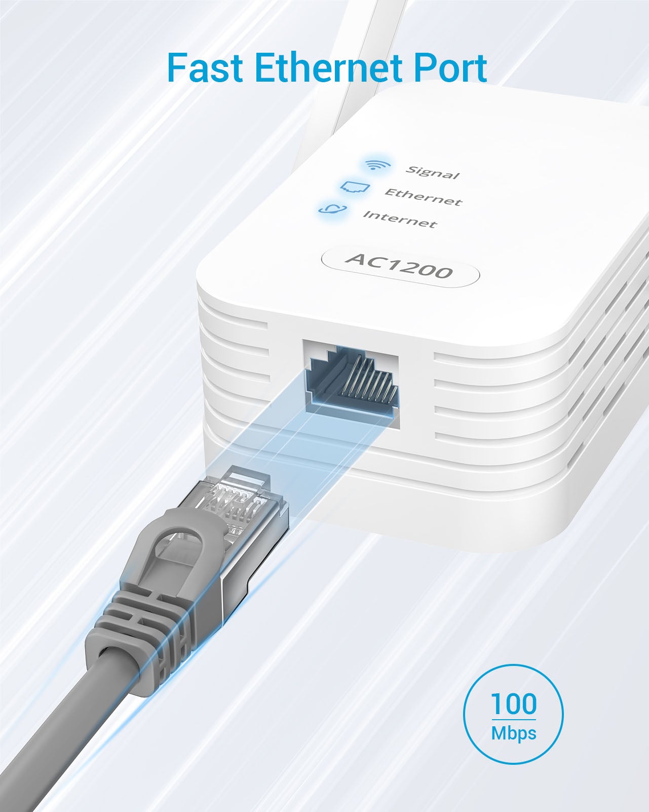 WiFi to Ethernet Adapter Grants Internet Access to Your Devices with 100Mbps Fast Ethernet Port